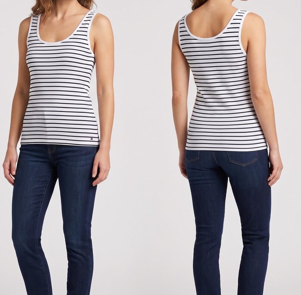 Tommy Hilfiger Womens Striped Tank Top XL